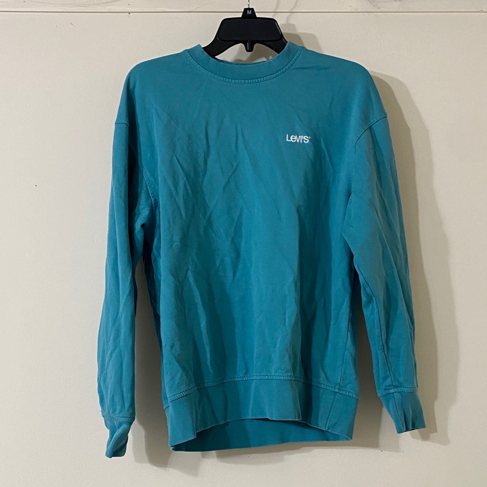 Levi's Men's Teal Crewneck Sweater